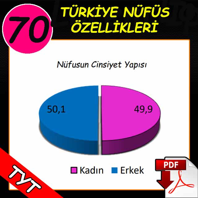 Türkiye Nüfusunun Özellikleri PDF Ders Notu Coğrafya