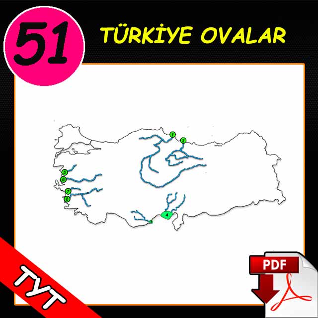 Türkiye Ovalar Konu Anlatımı PDF Tyt Coğrafya