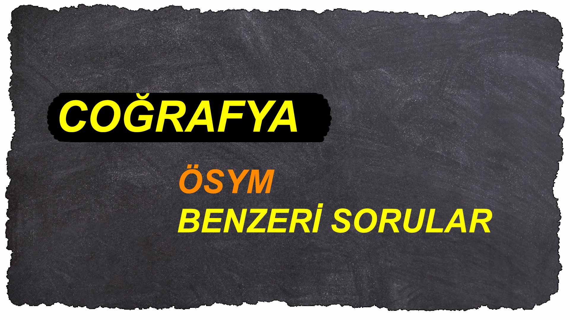 ÖSYM BENZERİ SORULAR