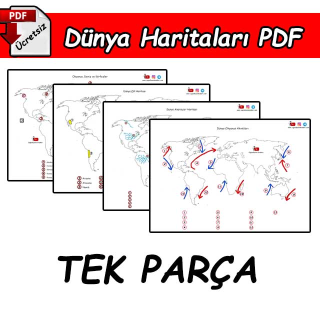 Dünya Haritaları PDF Tek Parça