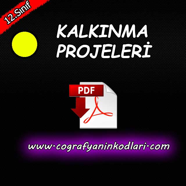 Türkiye Bölgesel Kalkınma Projeleri Haritası PDF