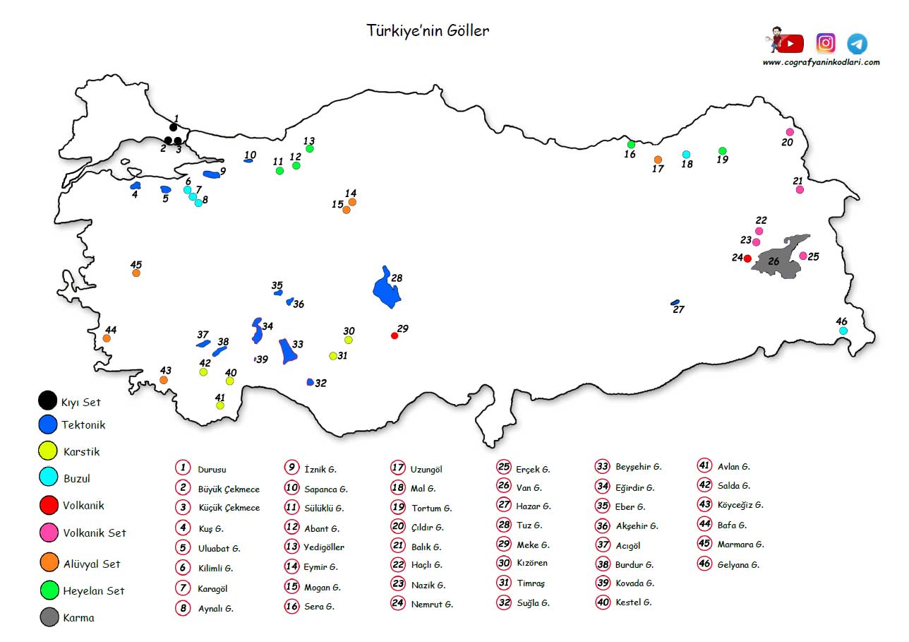 coğrafyanın kodları türkiye nin gölleri haritası kodlarla coğrafya pdf