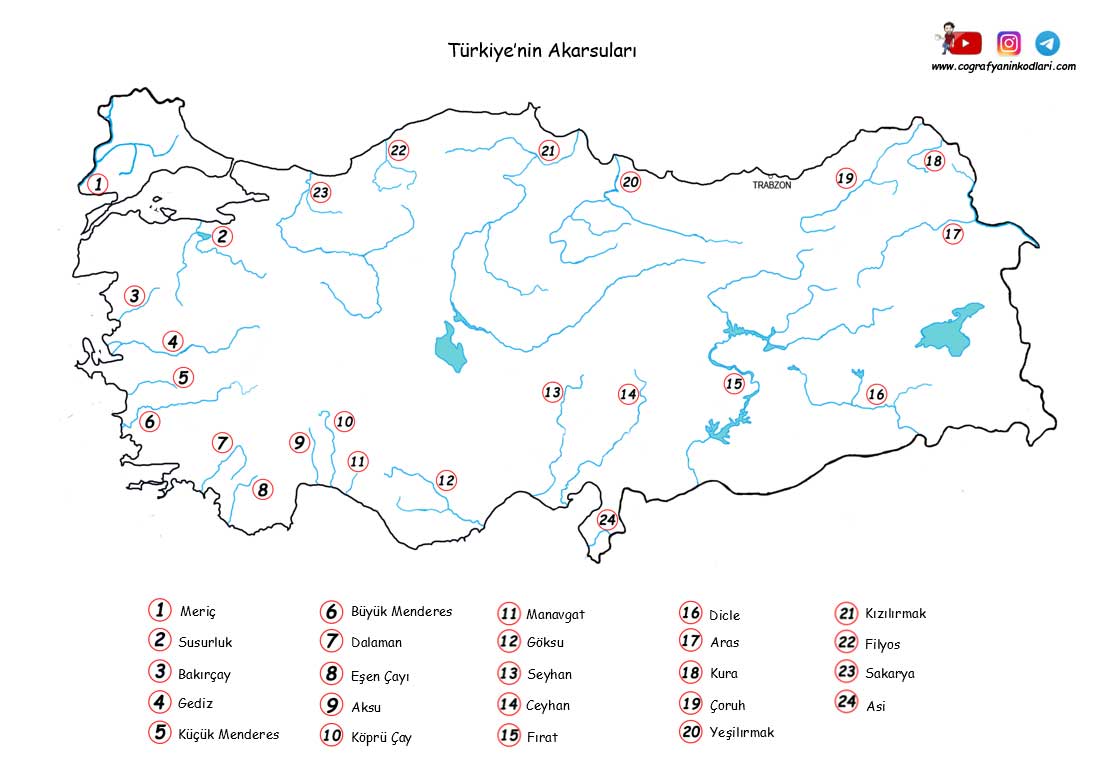 coğrafyanın kodları türkiye akarsular haritasi pdf coğrafya